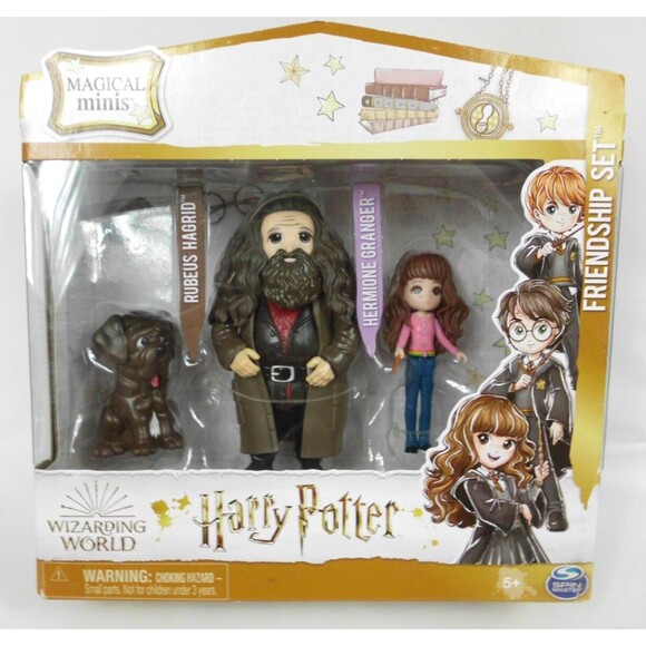 Harry Potter Wizarding World Hermione Granger Rubeus Hagrid & Fang Figures Set - Picture 1 of 3